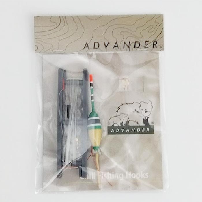 ADVENDER釣り糸セット 糸・ハリ・ウキ一体型で簡単装着・親子で釣り体験に◎