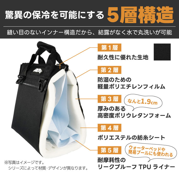 AO Coolers クーラーバッグ 8.5L/9缶用 保冷力抜群!ショルダー付きソフトクーラー キャンプ・釣り・運動会に◎