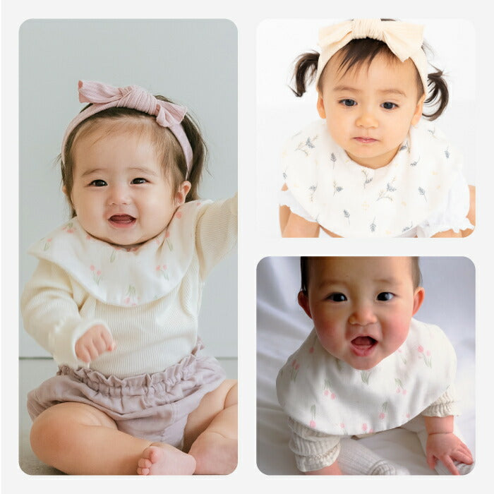 出産祝い スタイ&ヘアバンドセット 日本製コットン使用 箱入りギフト 男女兼用 赤ちゃんに優しい