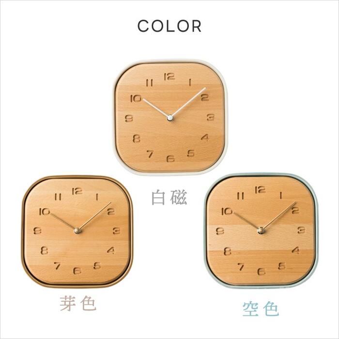 CHAMBRE TOUKI CLOCK 美濃焼×天然木の静音掛け時計 置掛両用でおしゃれ◎
