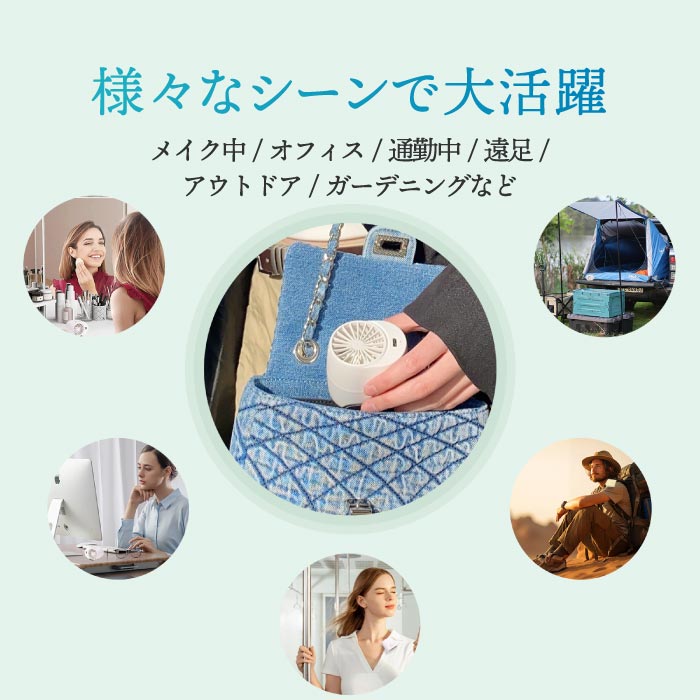 SIXPLUS クリップ扇風機 USB卓上 小型静音 3段階風量調節 暑さ・熱中症対策に最適