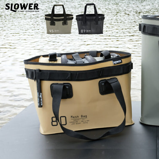 防水バッグ 12L slower ハングストック メッシュ トート 肩掛け 柔軟 軽量 アウトドア用