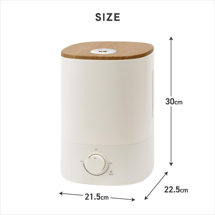 ハイブリッド加湿器 加湿器 超音波式 加熱式 ウッドモイスト 5.5L 大容量 上部給水 最大13畳 470ml/h アロマ対応 抗菌 静音 無段階調節 ヒーター切替 ウッド調 木目調 乾燥対策 卓上 省エネ 寝室 リビング オフィス おしゃれ 北欧 冬 ギフト 新生活 THREEUP スリーアップ