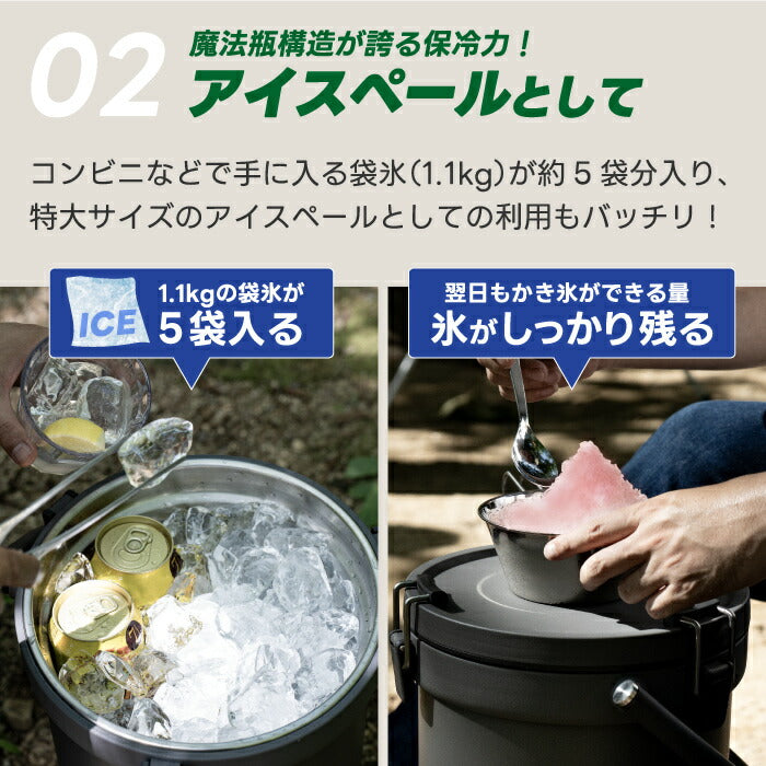 ピーコック最強保冷クーラーBOX9.5L|真空断熱&保温対応、イスにもなる万能アイテム