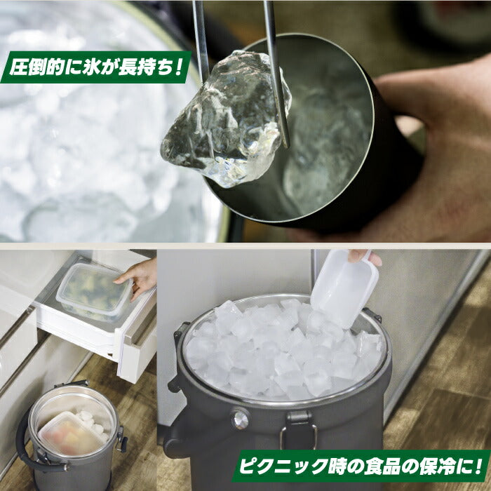 ピーコック最強保冷クーラーBOX9.5L|真空断熱&保温対応、イスにもなる万能アイテム