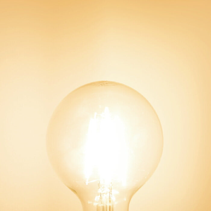 【3個セット】 LED電球 フィラメント電球 E26口金 電球色 6W 60W形相当 シャンデリア電球 エジソン電球 茶色 ミニ電球