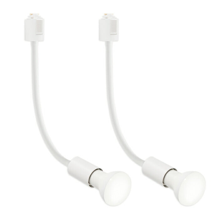 【2個セット】スポットライト ダクトレール用 電球付き LED電球 昼白色 E26 6.5W 50W形相当