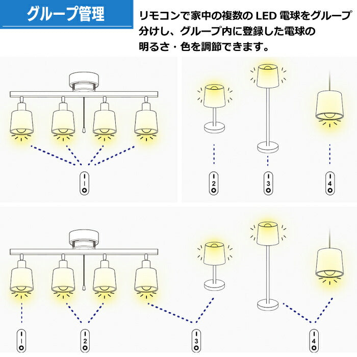 【3個セット】スポットライト ダクトレール E26口金 LED電球付 12W 75W形相当 調光調色 リモコン付