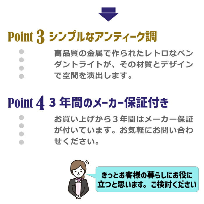 ダクトレール用ペンダントライト (31cm E26口金 電球色)電球付き