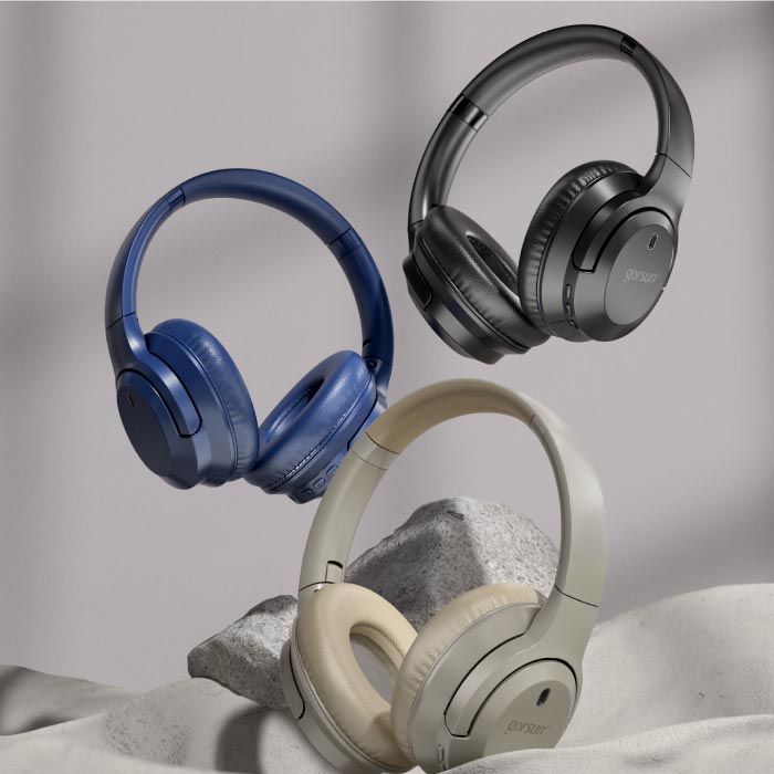 Bluetooth5.3対応 ワイヤレスヘッドフォン 高音質 ノイズキャンセリング 軽量 折りたたみ式 通話対応