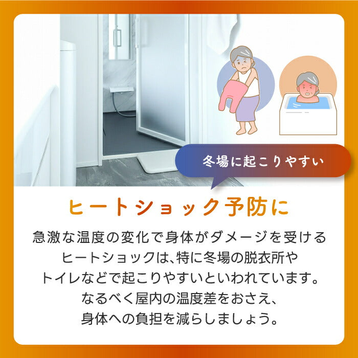 選べる特典付 ミニパネルヒーター|壁掛け・床置き対応 ヒートショック予防に◎