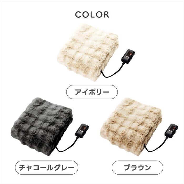 「温度調節&自動オフ機能付|掛け敷き両用の省エネ電気毛布〈選べる特典付〉」