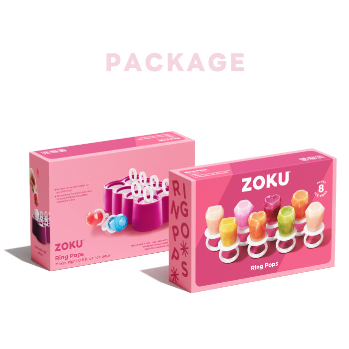 アイスモールド シリコン かわいい ZOKU リングポップモールド 指輪型 8個 アイスキャンディーメーカー BPAフリー 手作りアイス 宝石 ハート おやつ 子供 パーティー 誕生日