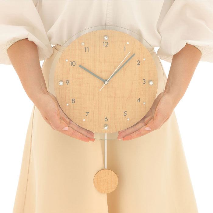 楽天ランキング入賞 MAG 電波振り子時計 壁掛け アナログ 静音 木目調 おしゃれ 新生活 ギフト