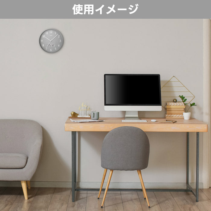 【楽天1位】北欧風おしゃれ電波壁掛け時計 木目調 静音 立体文字盤