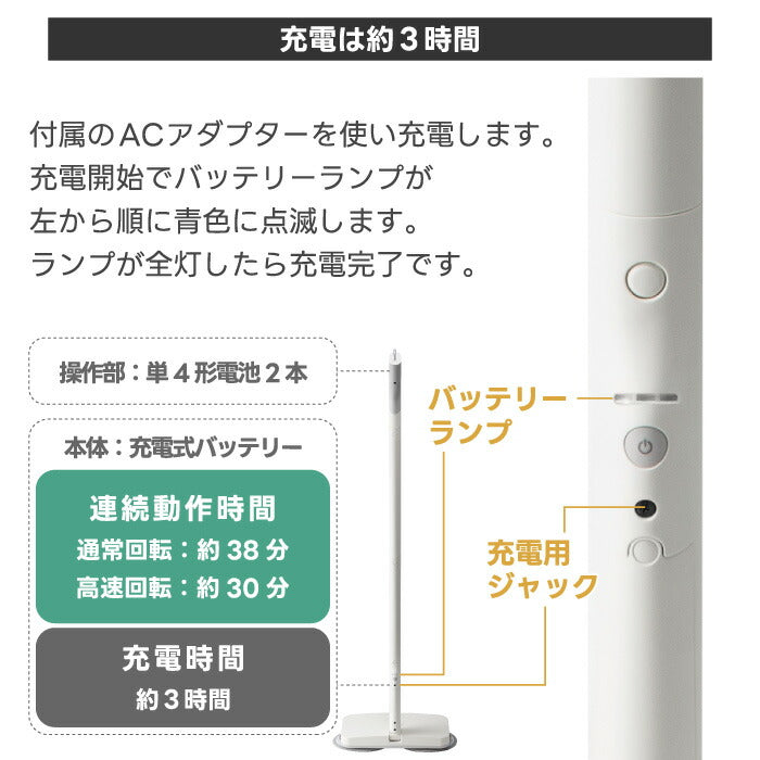 ±0のコードレス電動モップH020は激落ちくん監修で水拭き・乾拭き対応。軽量1.8kg&LED付きで時短掃除に最適!