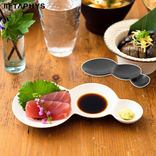 savone | 3連仕切り皿 日本製 艶消し セラミック 軽量 おしゃれ食器セット