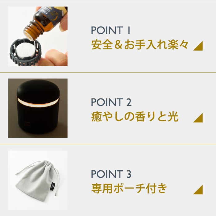 BRUNO パーソナルアロマディフューザー 充電式 コードレス LED付 卓上 芳香器 ギフトに最適