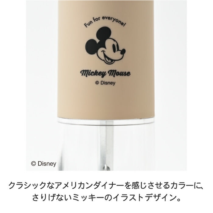 ディズニー ミッキー 電動ソルト＆ペッパーミル BRUNO LED付 粗さ調整可