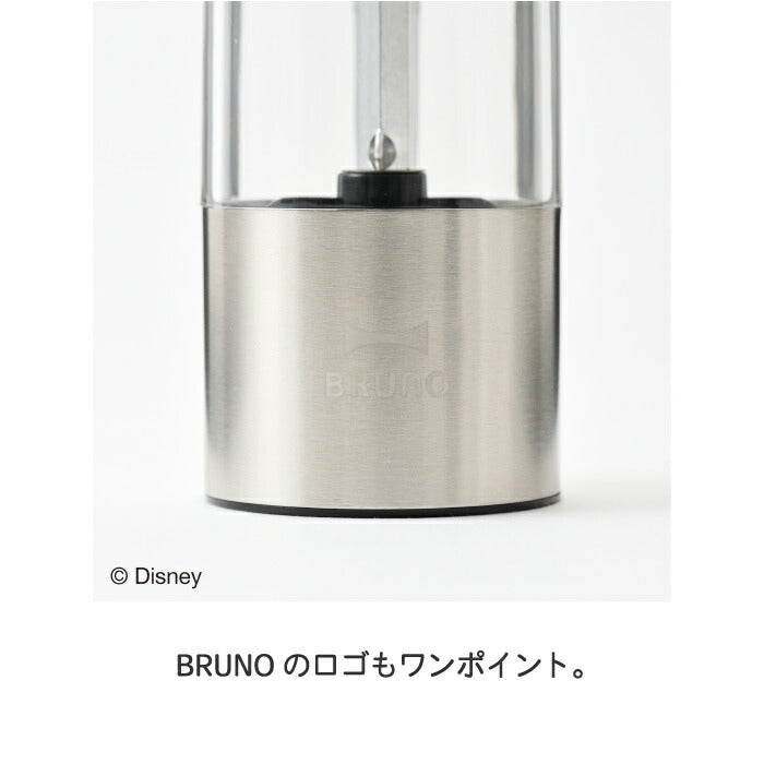 ディズニー ミッキー 電動ソルト＆ペッパーミル BRUNO LED付 粗さ調整可