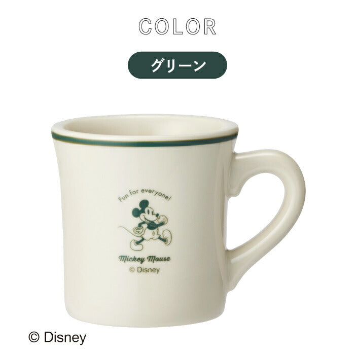 ディズニー ミッキー＆ミニー ダイナーマグ 250ml 日本製 BRUNO ペア 陶器製