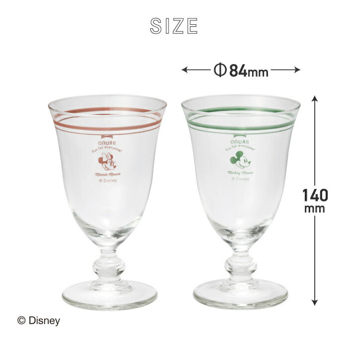 ディズニー ミッキー＆ミニー グラスセット 270ml 日本製 ペア