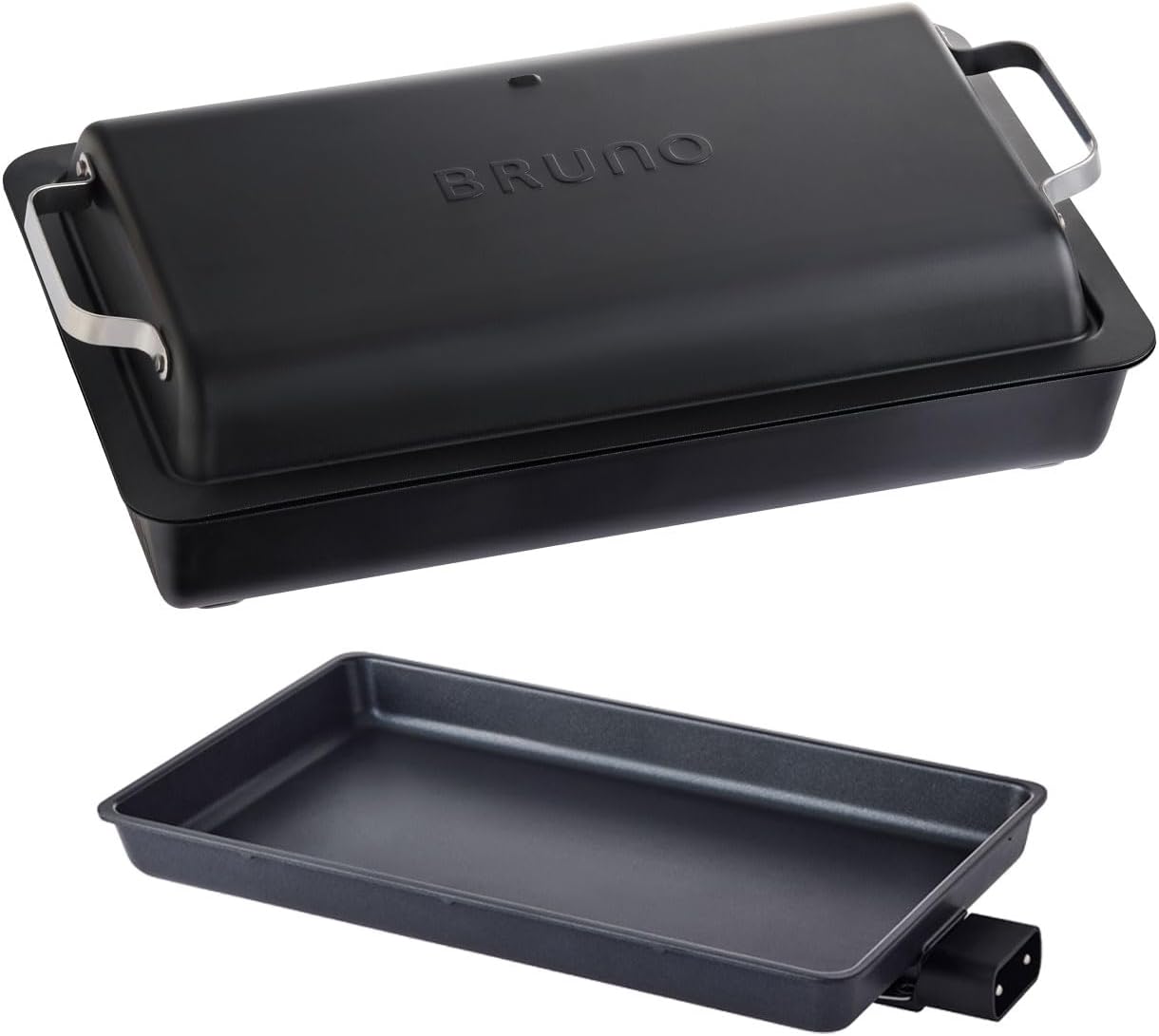 ブルーノ 電気ホットプレート 蓋付き BRUNO フラットホットプレート 大容量 4～5人用 電気プレート 高火力 温度調節可能 スリム 収納 IPX4防滴 洗える コンパクト キッチン家電 おしゃれ 北欧風 アウトドア キャンプ 結婚祝い プレゼント ギフト