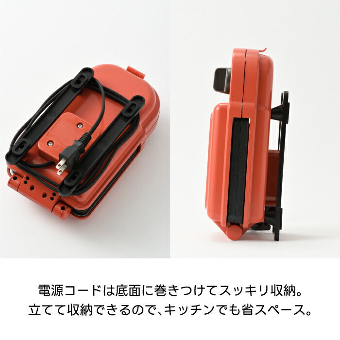 ポケモン ホットサンドメーカー シングル BRUNO ピカチュウ 焼き目付き タイマー付