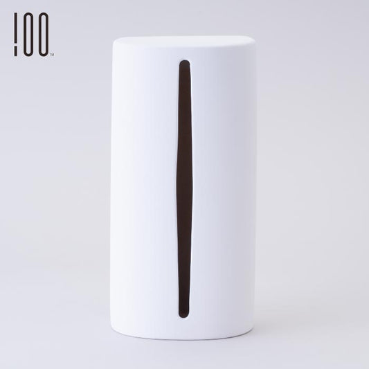 100percent ペーパータオルホルダー 縦型 漆喰仕上げ 瀬戸焼 日本製 セラミック製