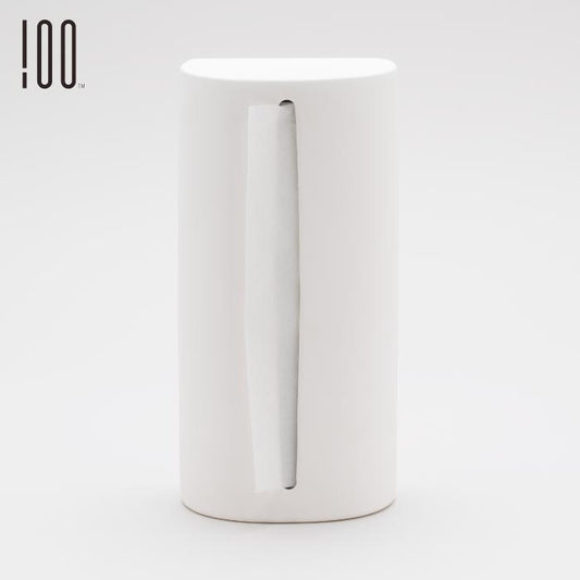 楽天ランキング入賞 100percent ペーパータオルホルダー 縦型 瀬戸焼 日本製 セラミック製 おしゃれ 自立式