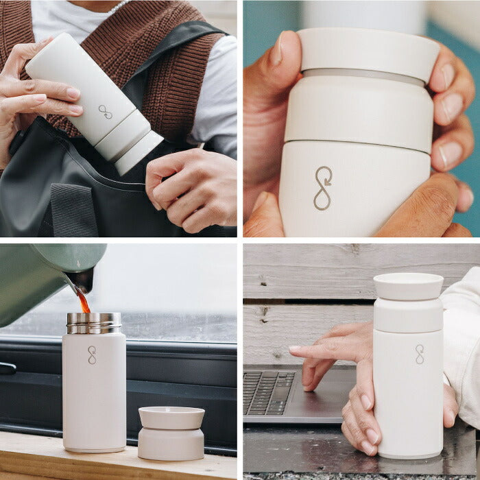 Ocean Bottle オーシャンボトル BREW COFFEE FLASK 350ml 真空断熱 コーヒーボトル ステンレスボトル マグボトル タンブラー 保温 保冷 真空ボトル 水筒 360度キャップ 漏れない マイボトル 持ち運び サステナブル 海洋プラスチック エコ 食洗機対応 おしゃれ 通勤 オフィス
