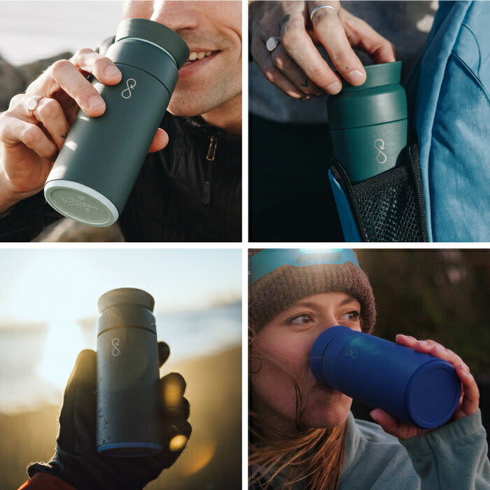 Ocean Bottle オーシャンボトル BREW COFFEE FLASK 350ml 真空断熱 コーヒーボトル ステンレスボトル マグボトル タンブラー 保温 保冷 真空ボトル 水筒 360度キャップ 漏れない マイボトル 持ち運び サステナブル 海洋プラスチック エコ 食洗機対応 おしゃれ 通勤 オフィス