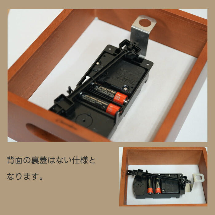 【楽天1位】CHAMBRE 木製振り子時計 壁掛け＆置き型 静音 おしゃれ 北欧風インテリア