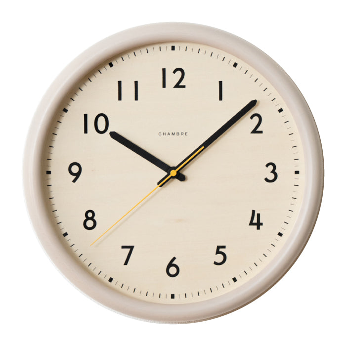 掛け時計 壁掛け時計 CHAMBRE シャンブル LIGNO CLOCK 木製 日本製 無垢材 天然木 静音 音がしない 連続秒針 スイープ おしゃれ 北欧 ナチュラル 和モダン 直径30cm ウォールクロック インテリア リビング 寝室 玄関 新築祝い 結婚祝い 引越し祝い 記念品 プレゼント ギフト