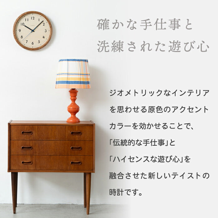 掛け時計 壁掛け時計 CHAMBRE シャンブル LIGNO CLOCK 木製 日本製 無垢材 天然木 静音 音がしない 連続秒針 スイープ おしゃれ 北欧 ナチュラル 和モダン 直径30cm ウォールクロック インテリア リビング 寝室 玄関 新築祝い 結婚祝い 引越し祝い 記念品 プレゼント ギフト