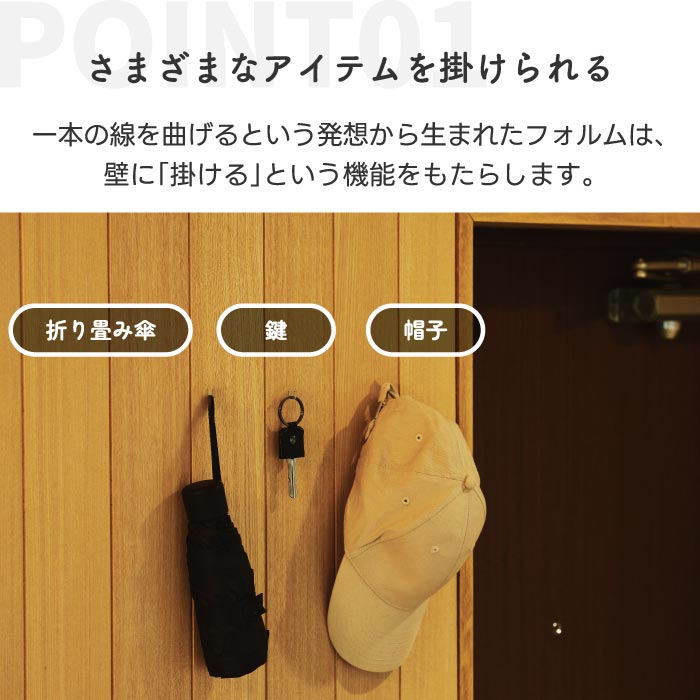 楽天1位 フックピン 3個入 日本製 耐荷重1kg ステンレス 壁面収納 おしゃれ 目立たない＋d プリ