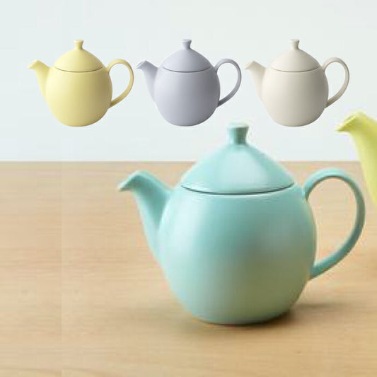 カラフル陶器ティーポット 小型コンパクト 電子レンジ対応 緑茶・紅茶に最適 ギフトに