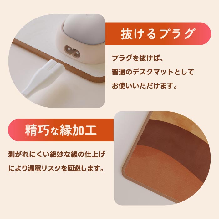 SOTHING ホットテーブルマット 大型 速暖 USB給電 薄型 静音 省エネ 指先あったか
