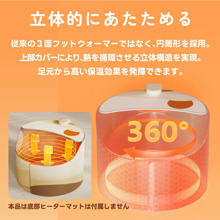 sothing ミニパネルヒーター 足元ぽかぽか 温度3段階 薄型静音デスクヒーター 省エネ・節電 冬の寒さ対策に最適