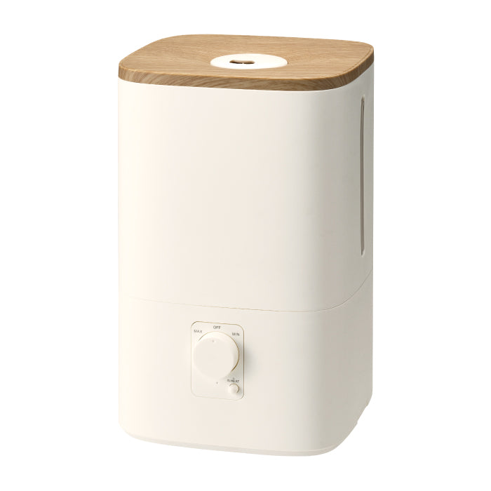 ハイブリッド加湿器 加湿器 超音波式 加熱式 ウッドモイスト 4L 大容量 上部給水 最大11畳 アロマ対応 抗菌 静音 無段階調節 ヒーター切替 ウッド調 木目調 乾燥対策 寝室 卓上 省エネ 卓上 寝室 リビング 子供部屋 オフィス おしゃれ 北欧 冬 ギフト THREEUP スリーアップ