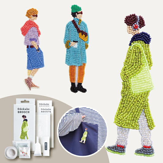 MIYUKI おでかけビーズブローチキット｜初心者OK！刺繍で楽しむ大人の手芸時間