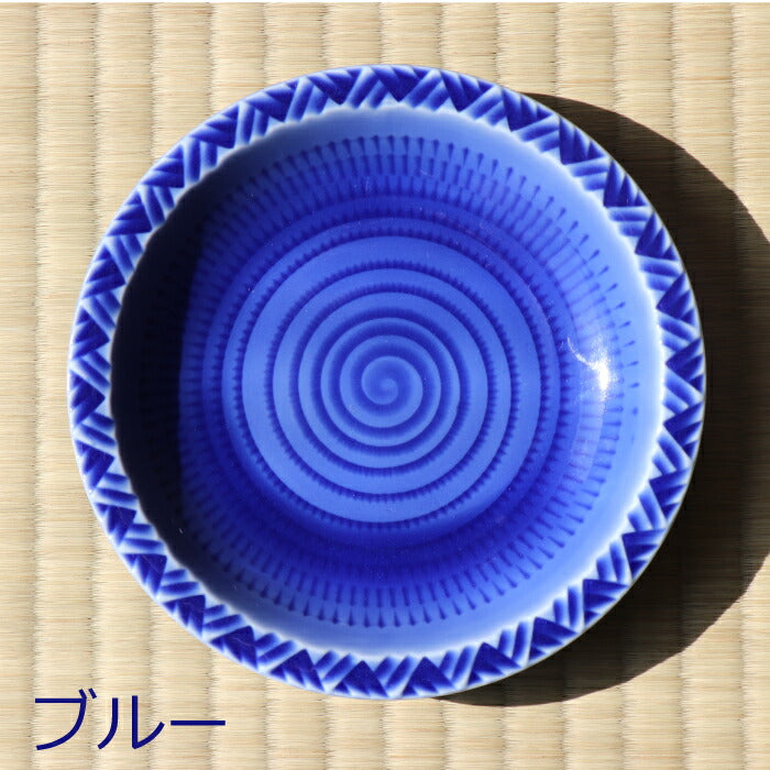 【波佐見焼 一真窯】Wave 15cm丸皿4色セット おしゃれ 和食器 ギフト 新生活 送料無料
