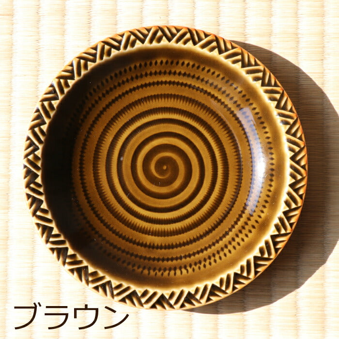 【波佐見焼 一真窯】Wave 15cm丸皿4色セット おしゃれ 和食器 ギフト 新生活 送料無料