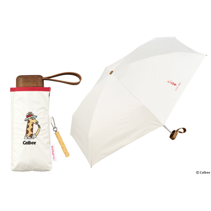 Wpc. じゃがりこ コラボ 折りたたみ傘 かわいい 晴雨兼用 日傘 遮光100% UVカット UPF50+ 遮熱 撥水 軽量 コンパクト ケース付き カルビー キャラクター おもしろ グッズ レディース 雨傘 紫外線対策 熱中症対策 暑さ対策 旅行 通勤 通学 ギフト プレゼント 手のひらサイズ