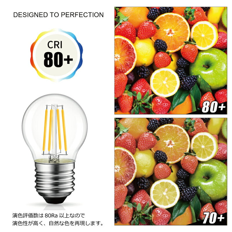 【6個セット】 LED電球 フィラメント E26口金 6W 60W形相当 シャンデリア電球 電球色 806lm クリアタイプ 2700K ミニ電球 エジソン電球 調光器非対応