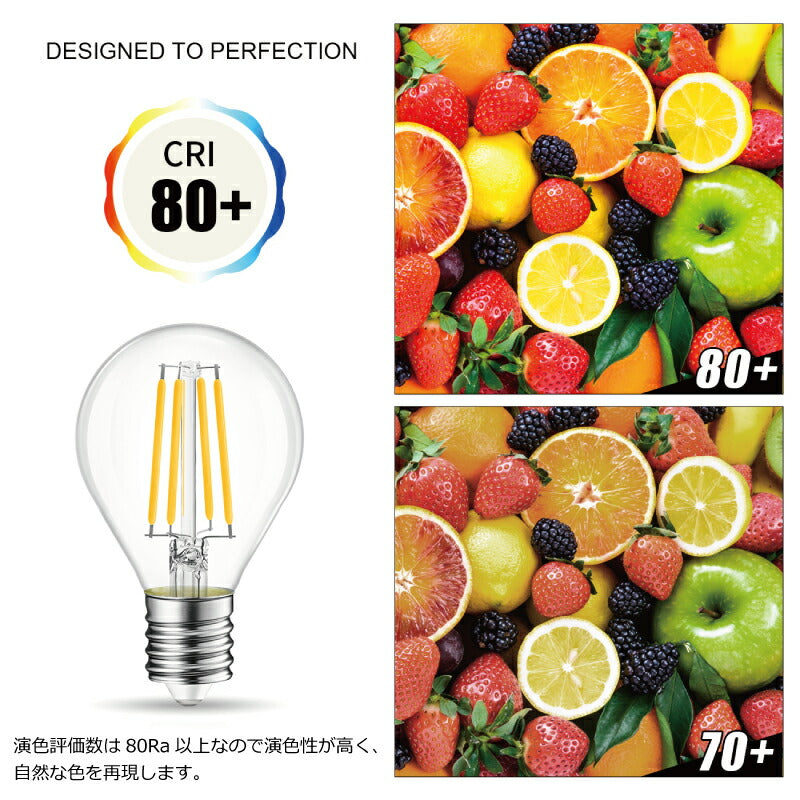 【6個セット】 LED電球 フィラメント E17口金 6W 60W形相当 シャンデリア電球 電球色 806lm クリアタイプ 2700K ミニ電球 エジソン電球 調光器非対応