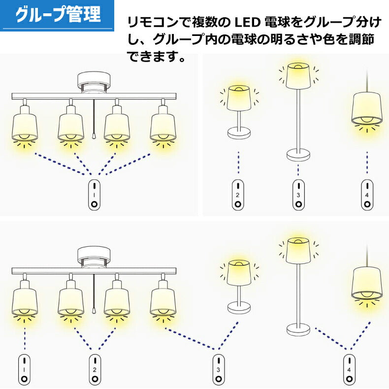 【1個】 LED電球 フィラメント電球 E26口金 調光 調色 リモコン別売 6W 60W形相当 茶色