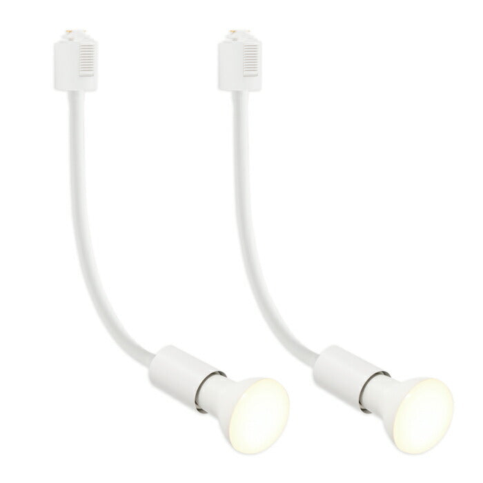 【2個セット】スポットライト ダクトレール用 電球付き LED電球 電球色 E26 6.5W 50W形相当