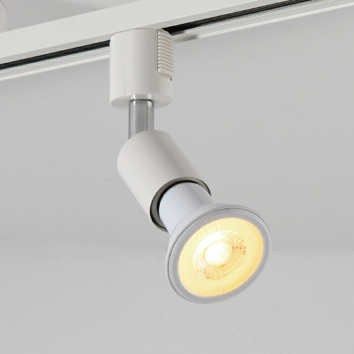 【2個セット】ダクトレール用 ダウンライト E26口金 LED電球付き 電球色 6W 40W形相当