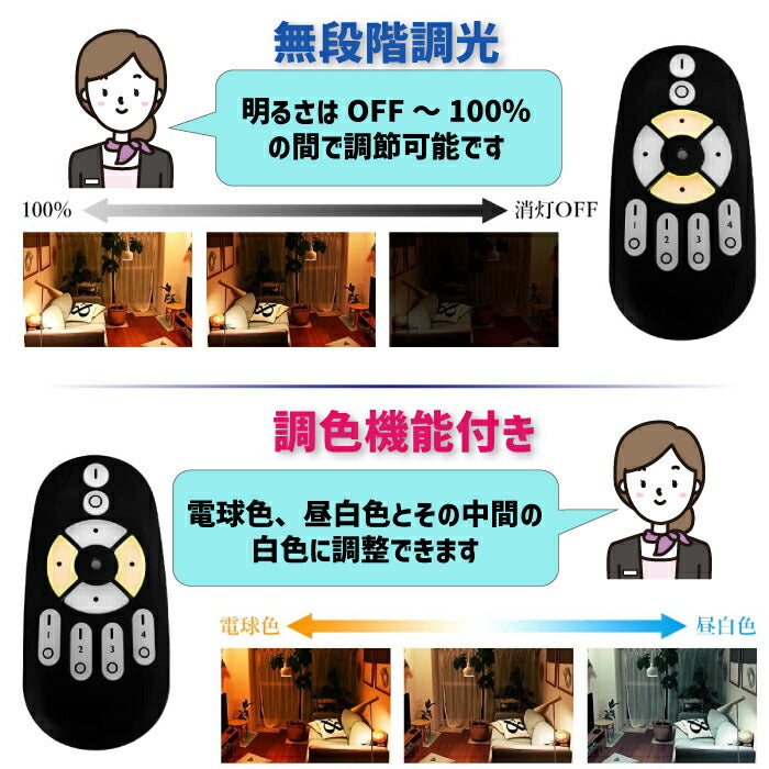 【３個セット】スポットライト ダクトレール E26口金 LED電球付 12W 75W形相当 調光調色 リモコン付
